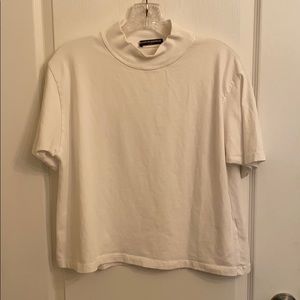 SOLD!!! Brandy Melville Mock Neck Short-Sleeve Top